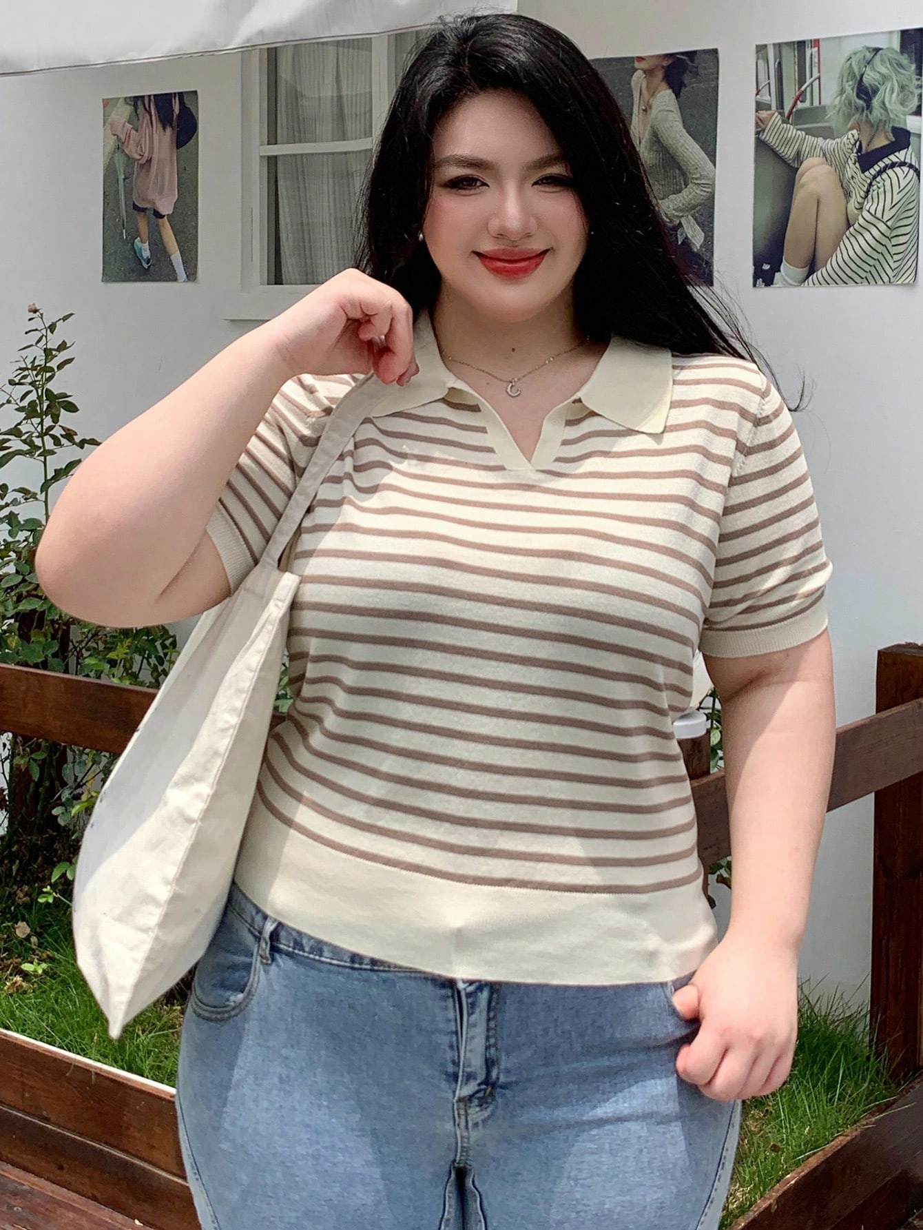 In Casual Plus Size Knit Tops