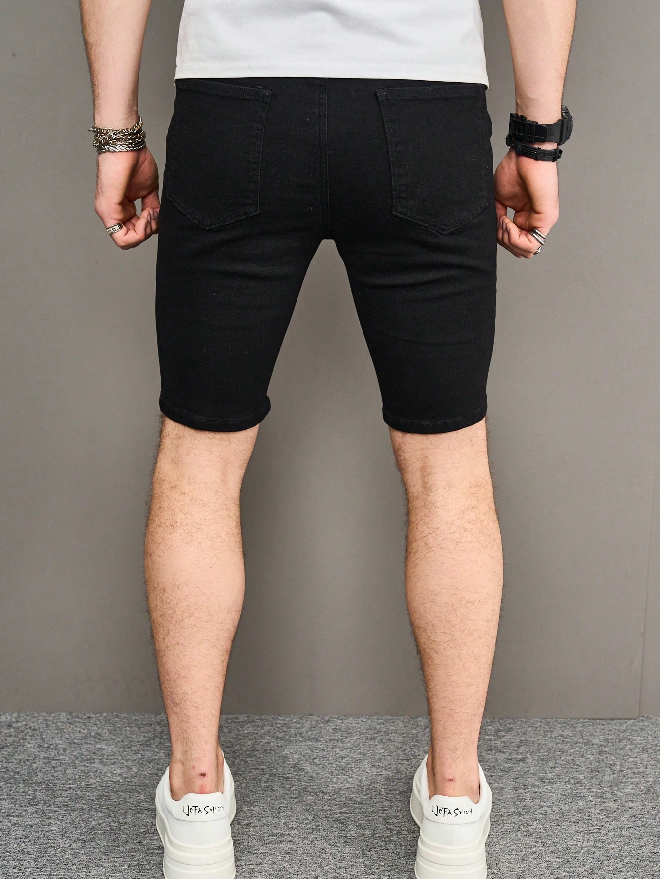 Men Plus Size Denim Shorts