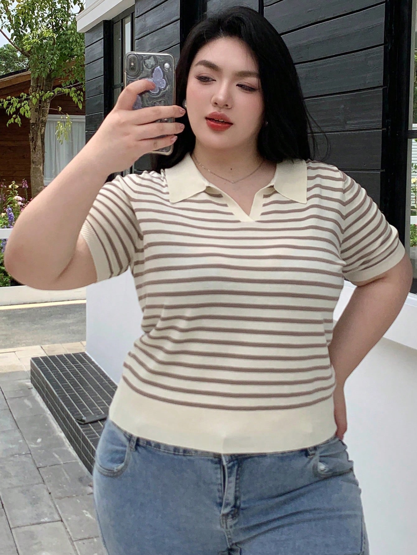 In Casual Plus Size Knit Tops