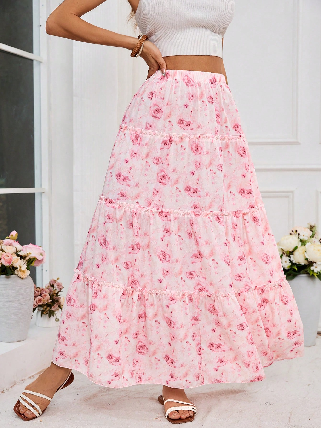 In Pink Women Skirts