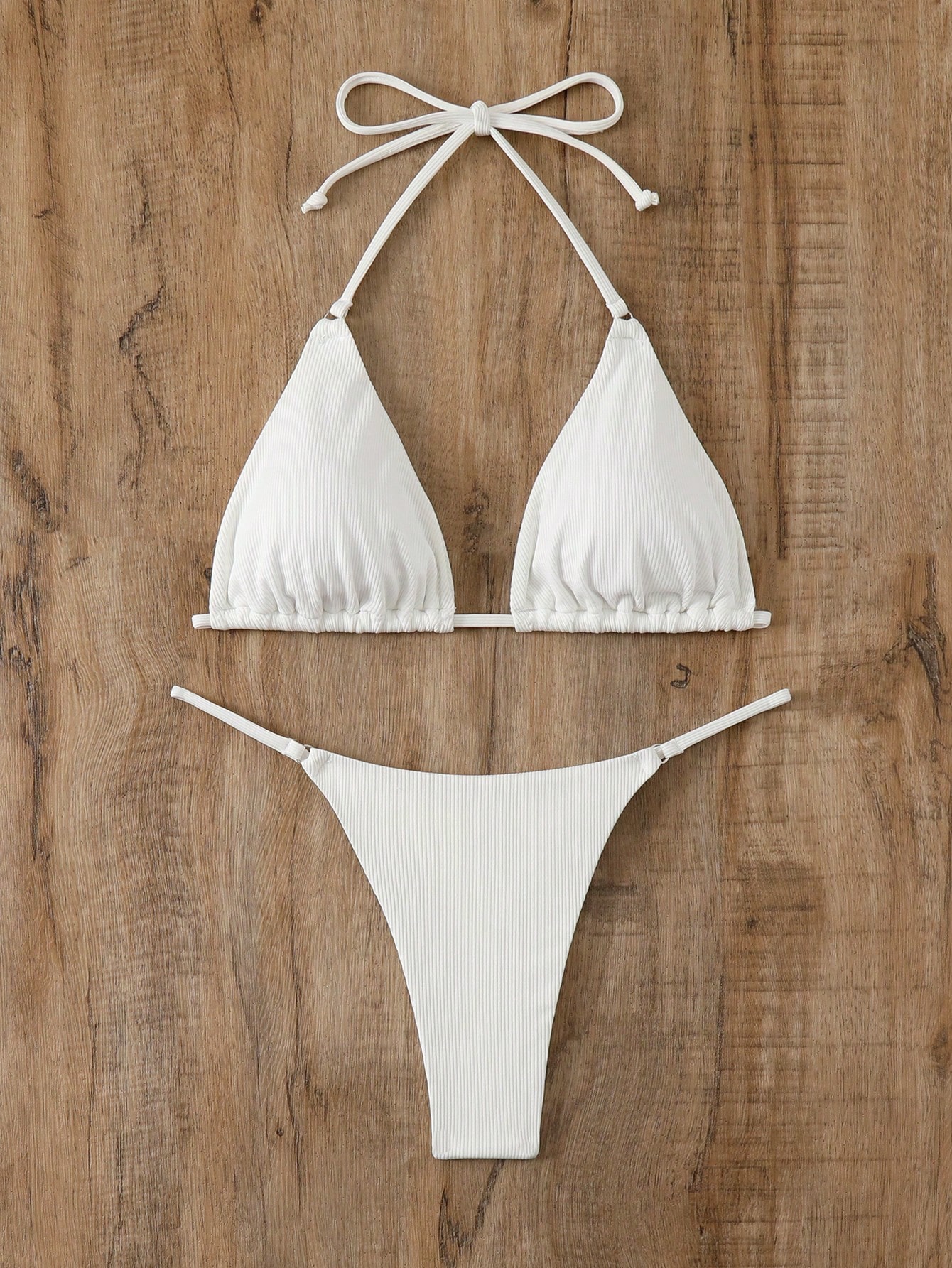 In White Women Bikini Sets