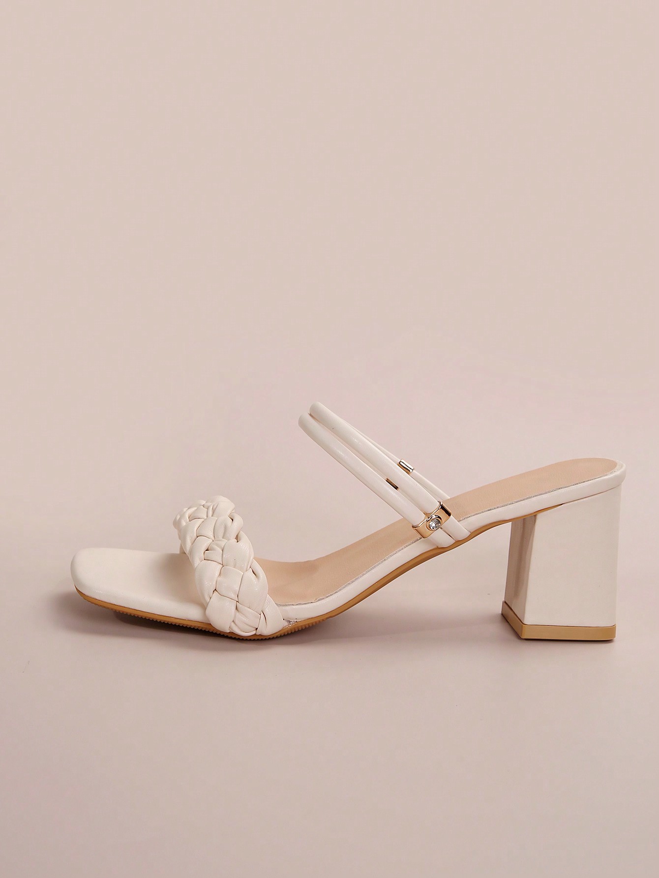 In Beige Women Heeled Sandals