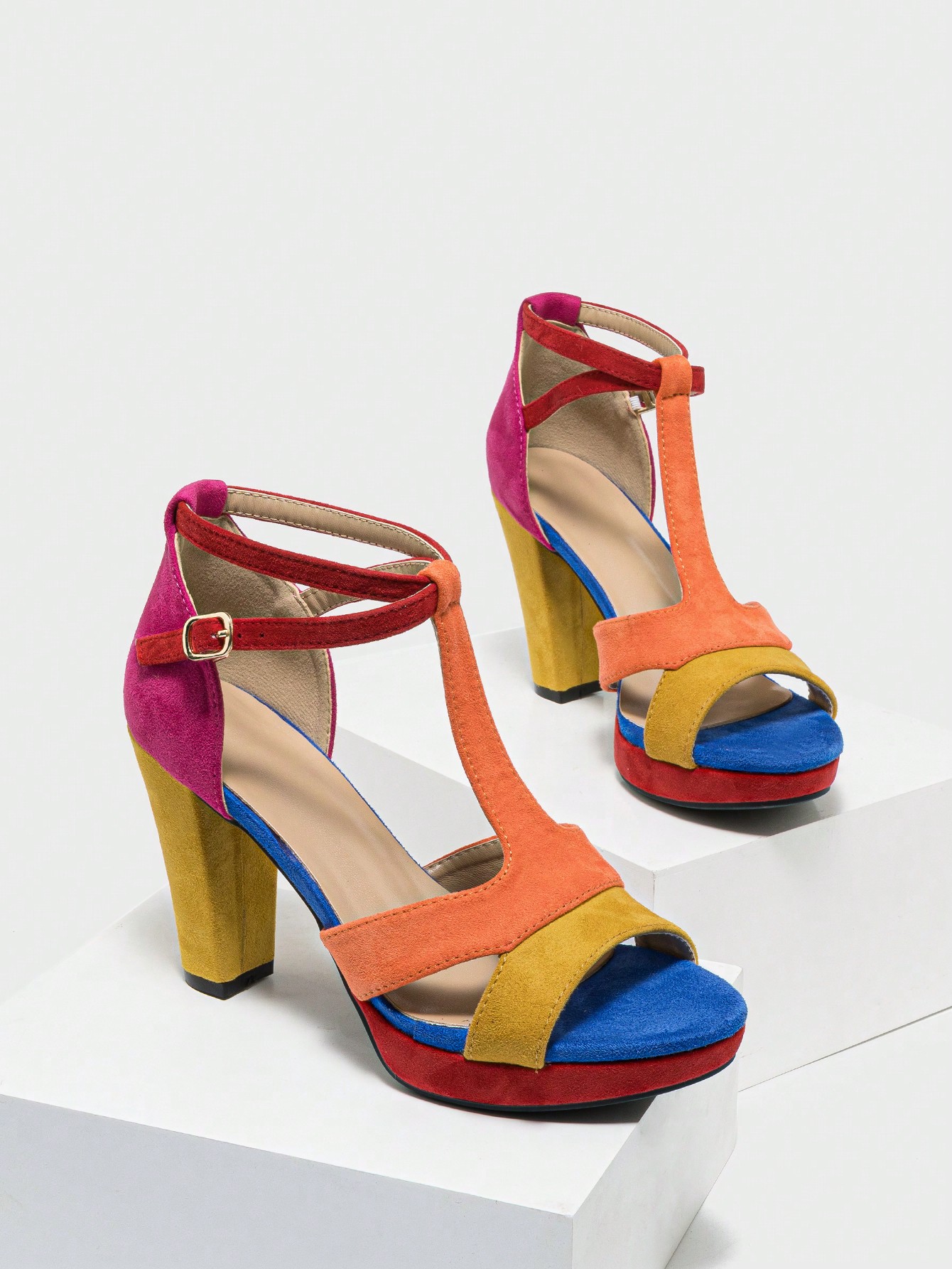 In Multicolor Women Heeled Sandals