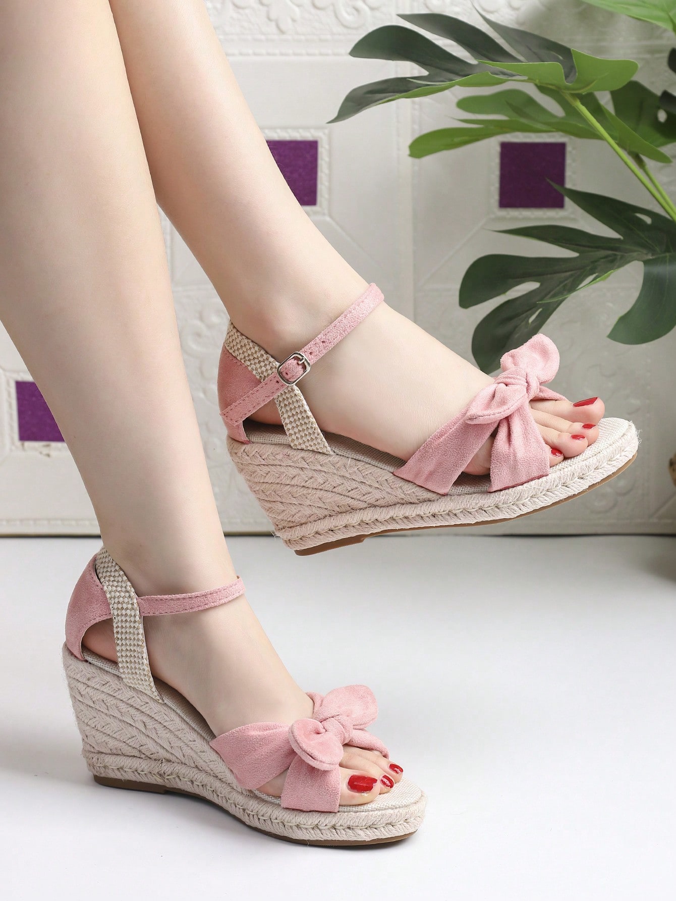 In Pink Women Wedges & Flatform