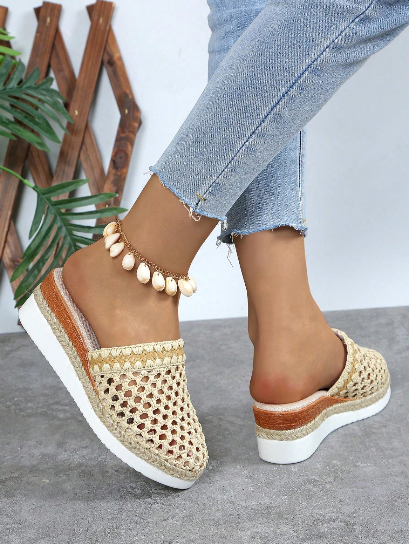 In Beige Women Wedges & Flatform