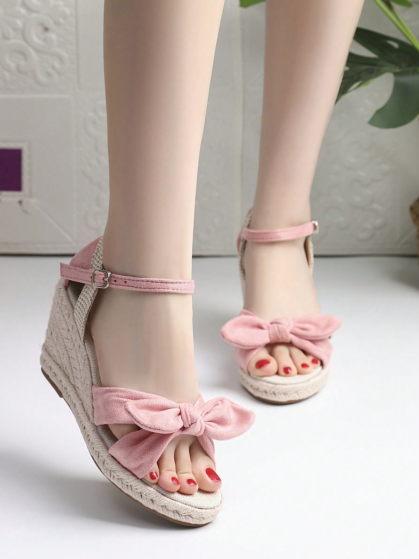 In Pink Women Wedges & Flatform