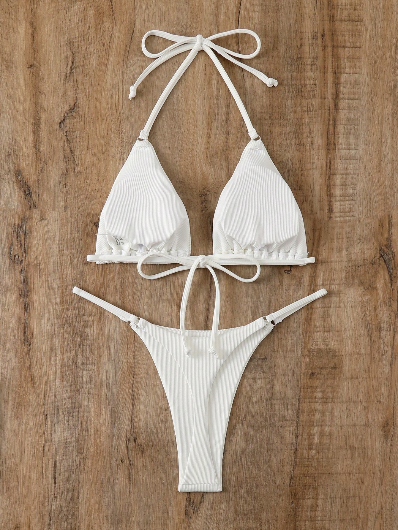 In White Women Bikini Sets