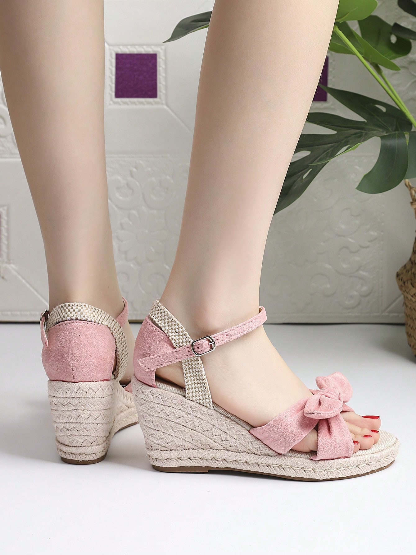 In Pink Women Wedges & Flatform