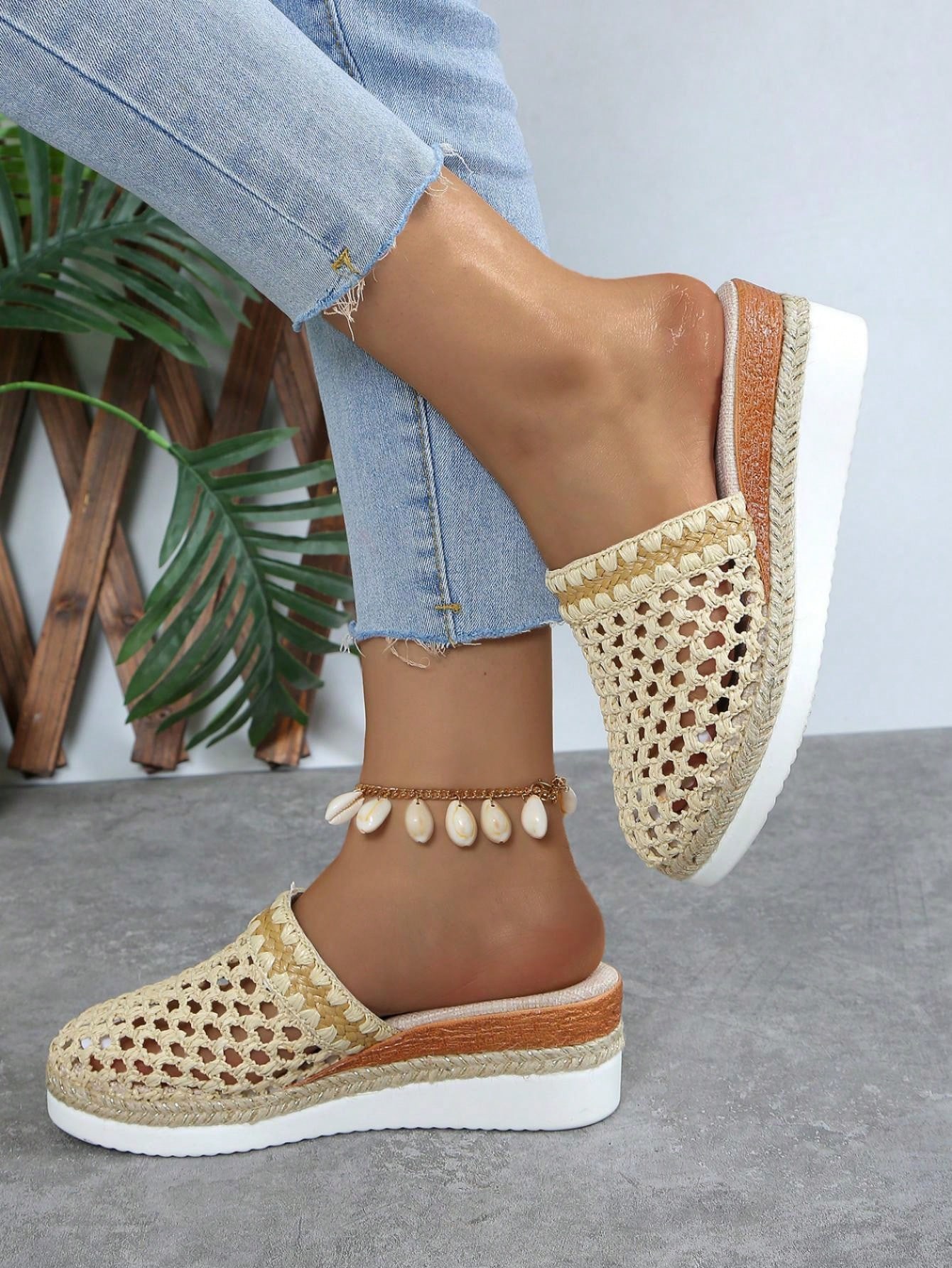 In Beige Women Wedges & Flatform