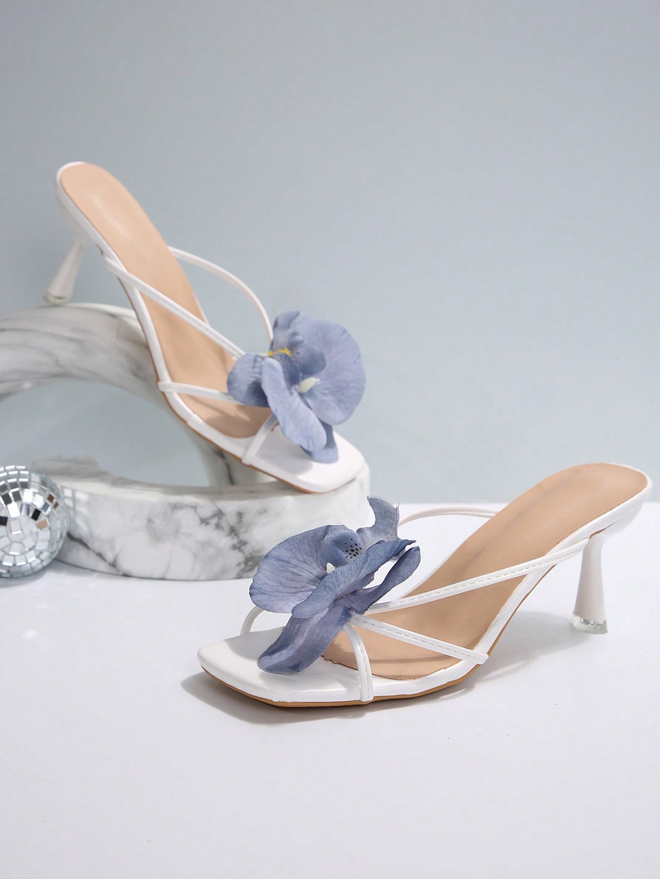 In Blue Women Heeled Sandals