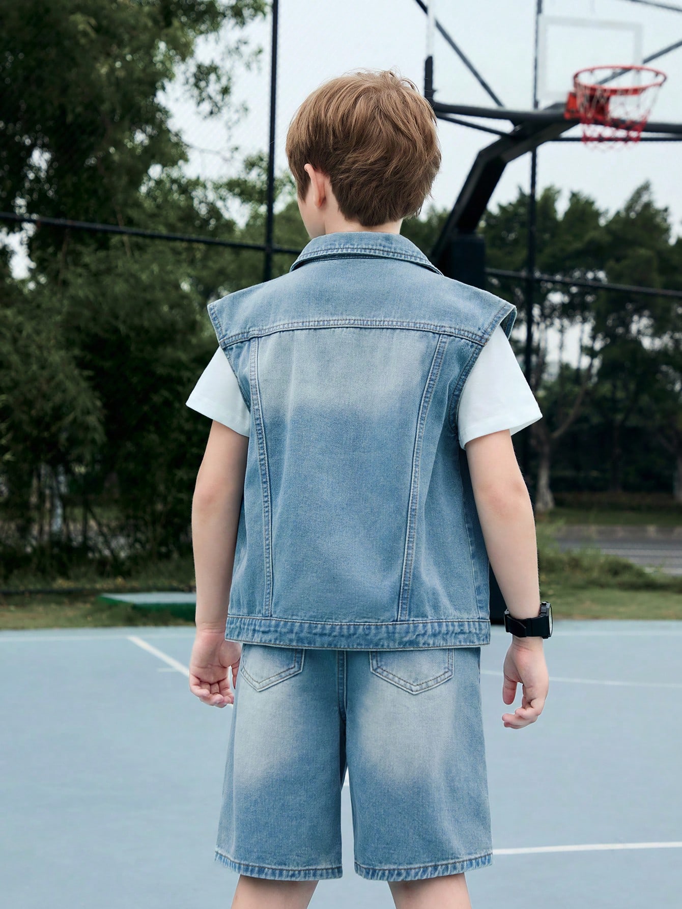 Tween Boys Denim Two-piece Outfits