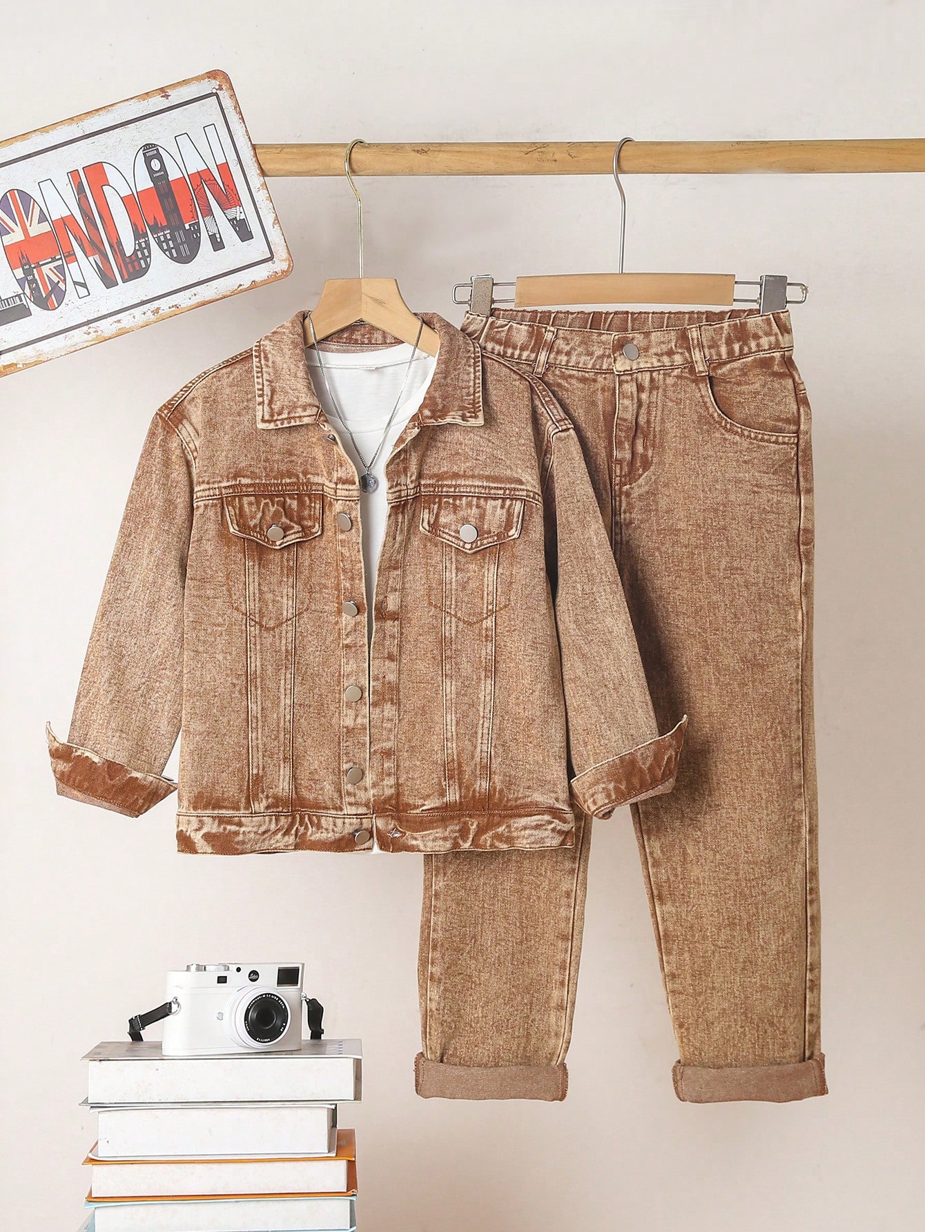 Tween Boys Denim Two-piece Outfits