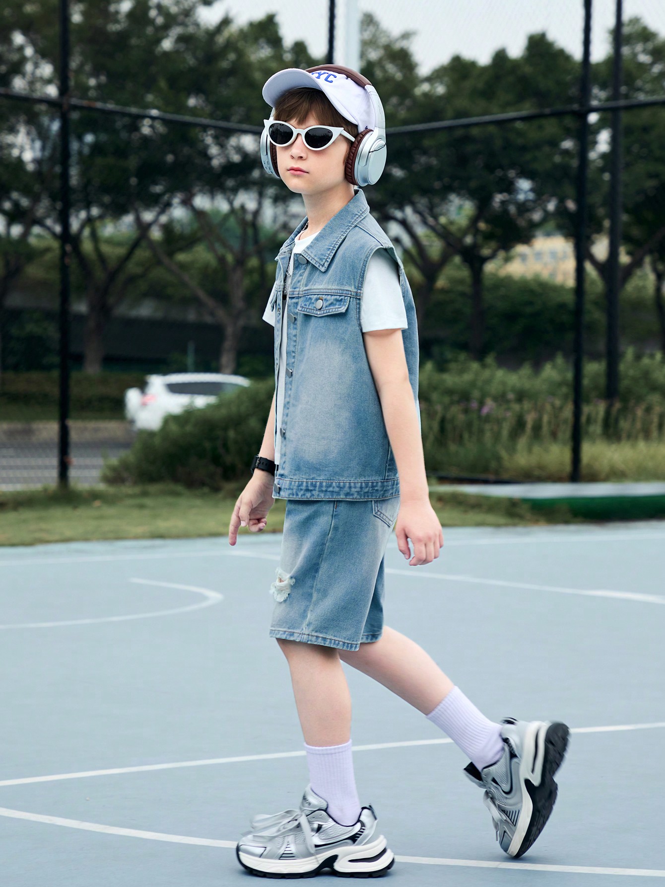 Tween Boys Denim Two-piece Outfits