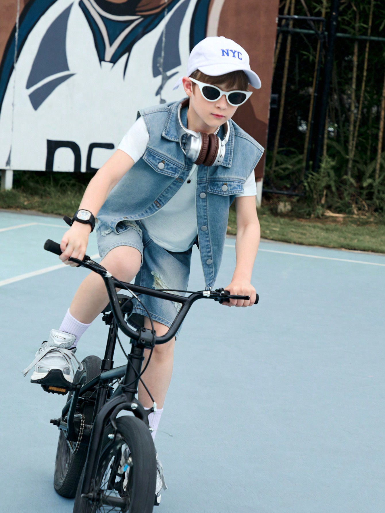 Tween Boys Denim Two-piece Outfits