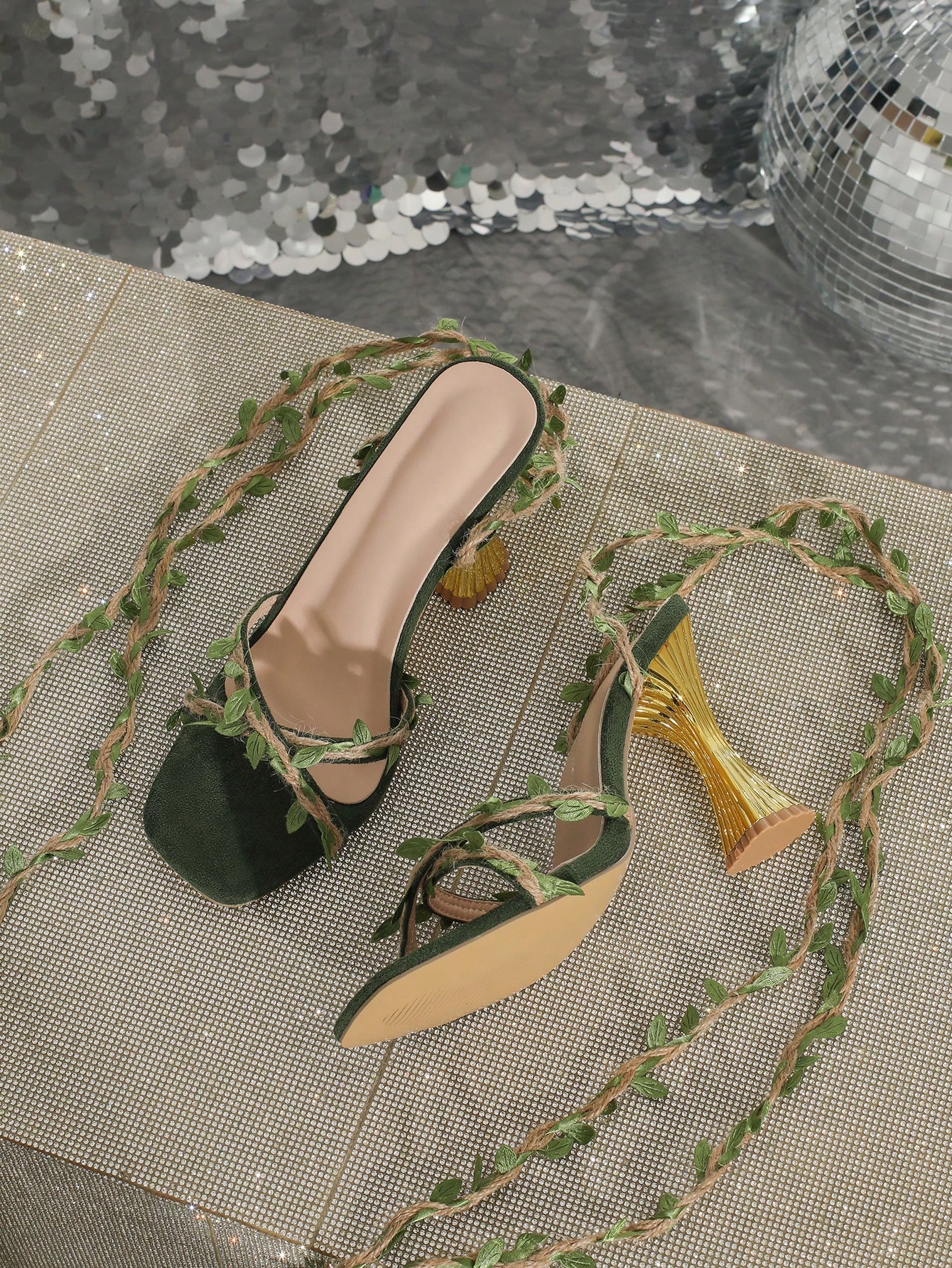 In Olive Green Women Shoes