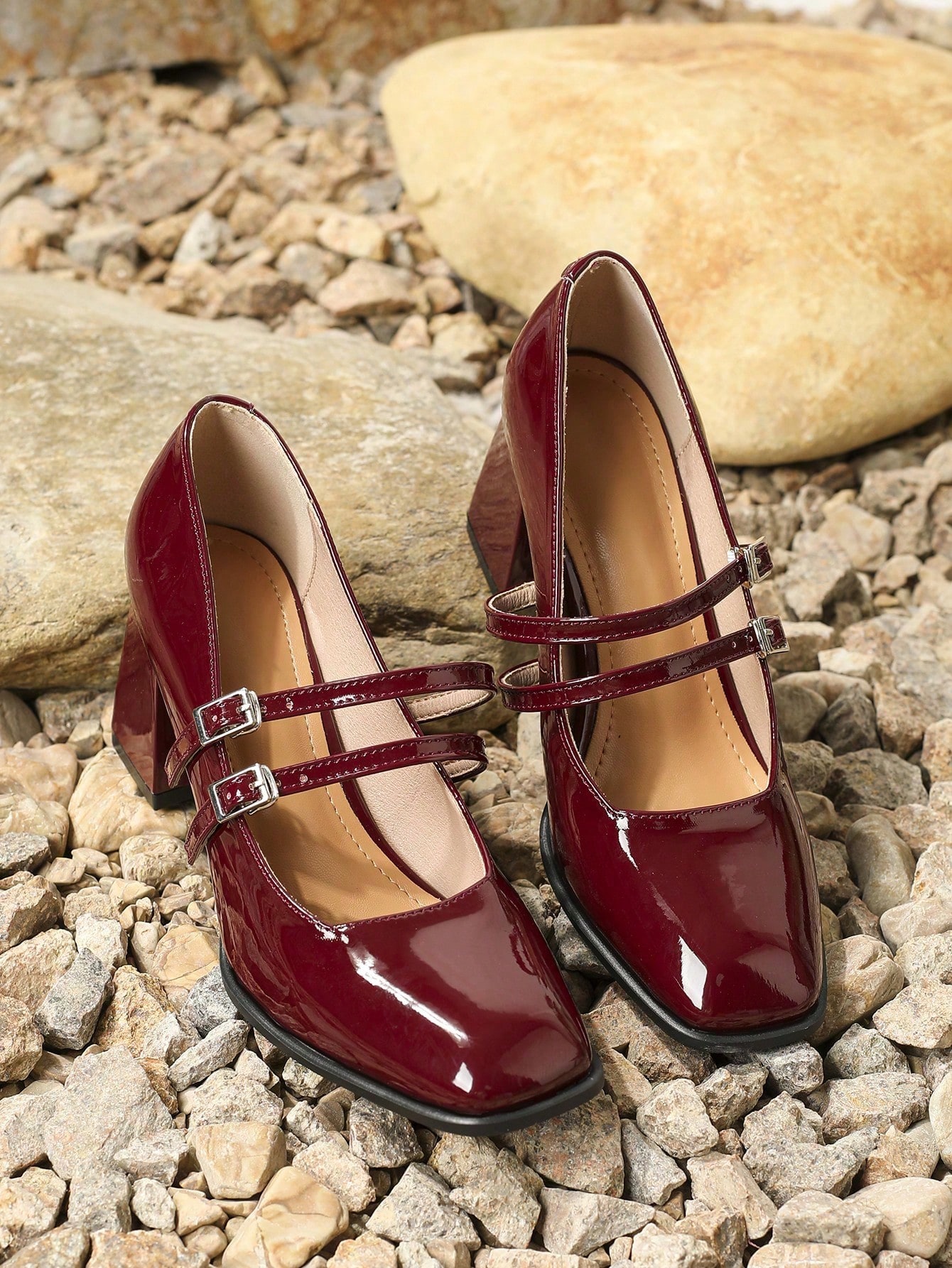 In Burgundy Women Pumps