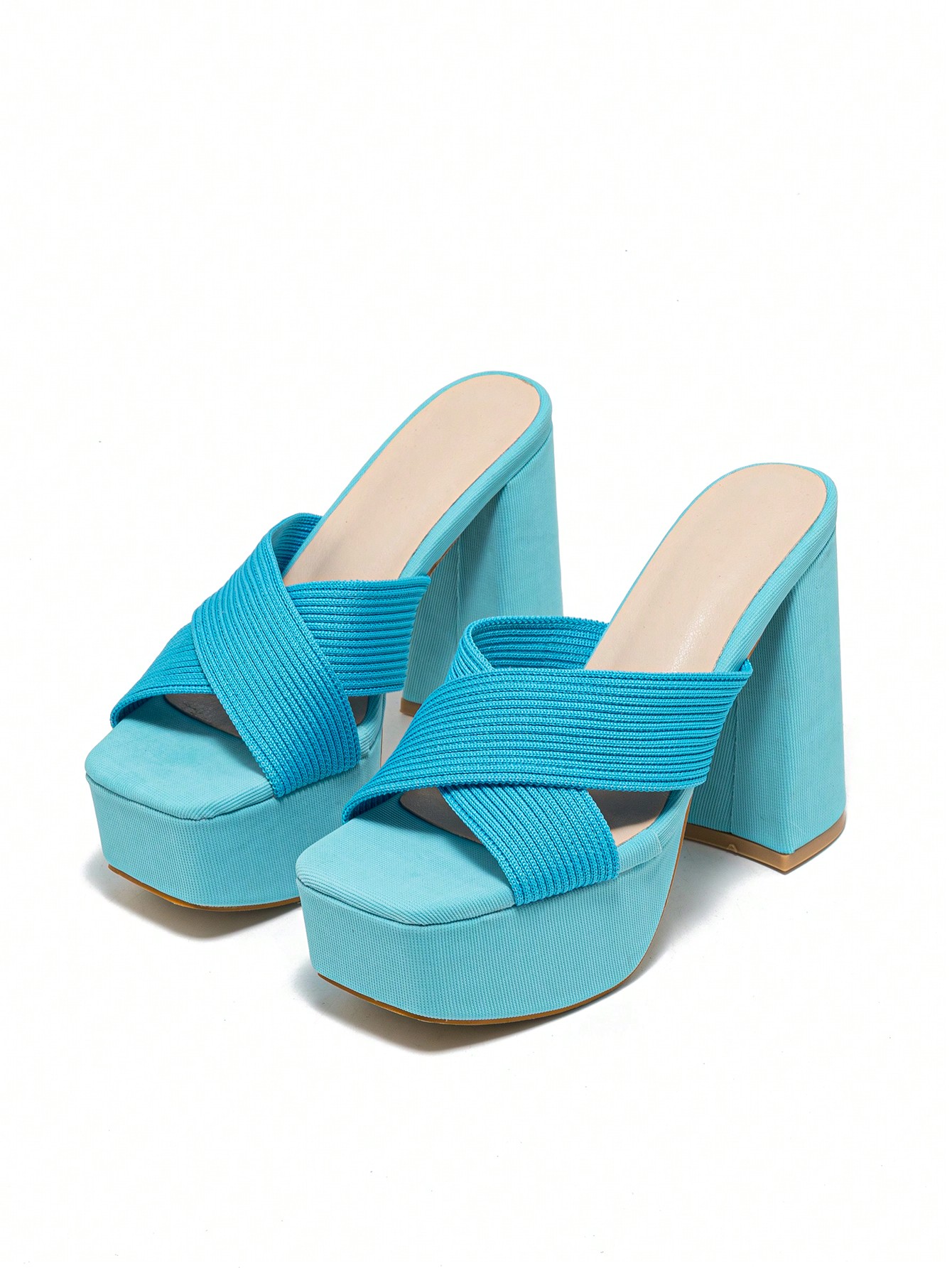 In Blue Women Heeled Sandals