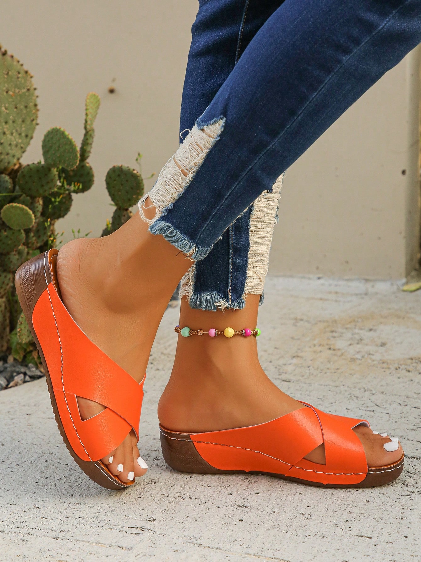 In Orange Women Platforms & Wedge Sandals