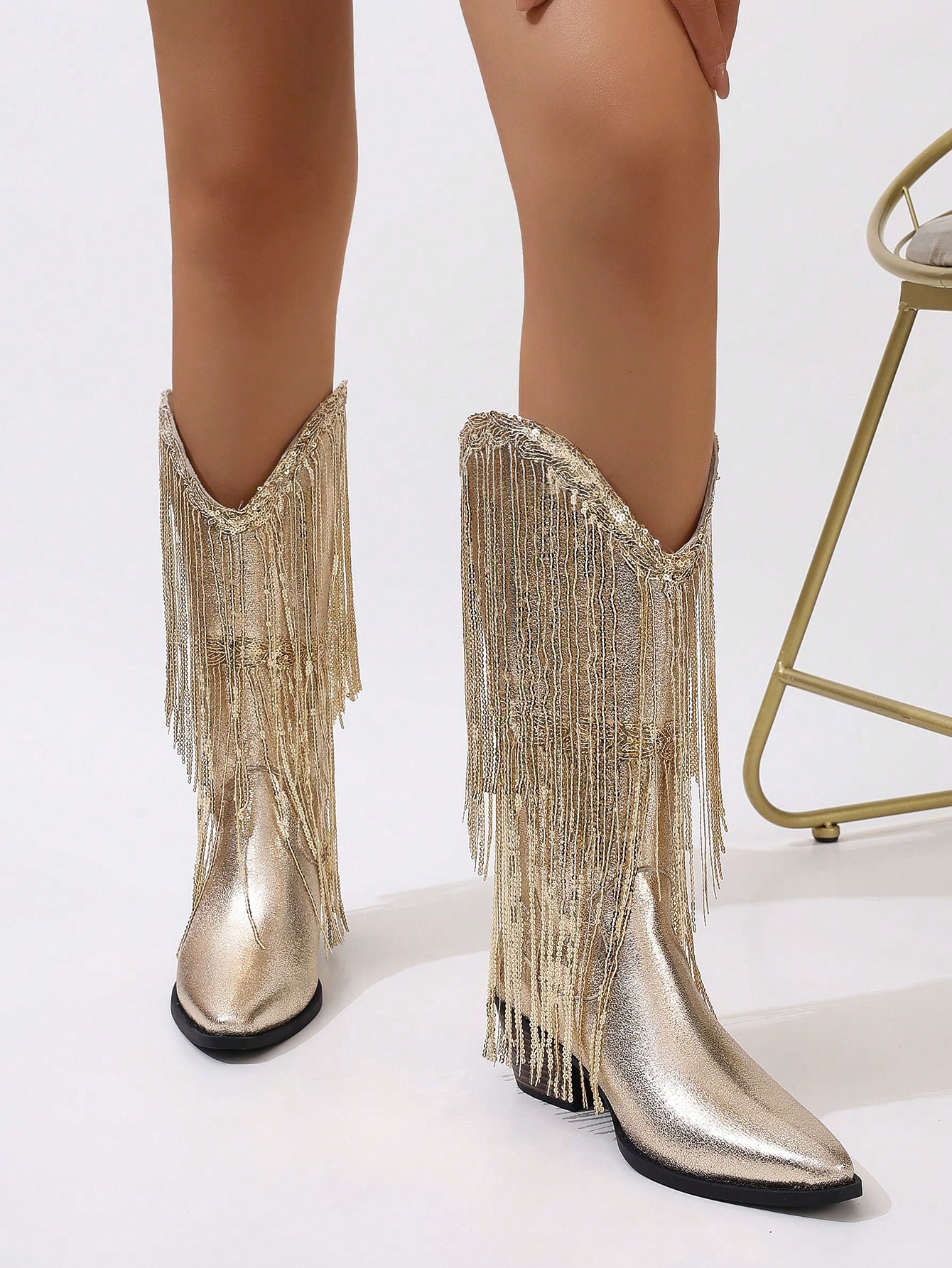 In Gold Women Fashion Boots