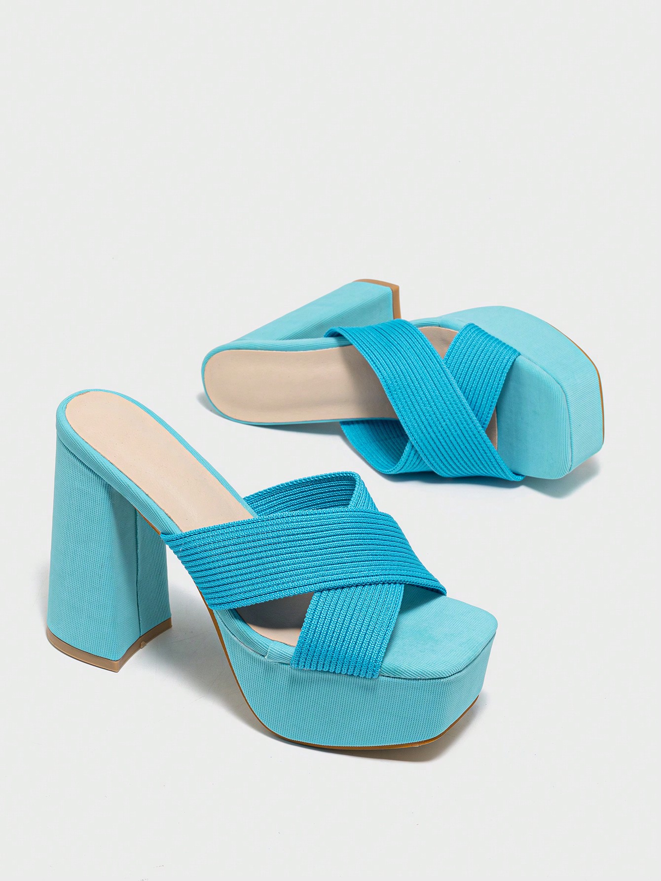 In Blue Women Heeled Sandals