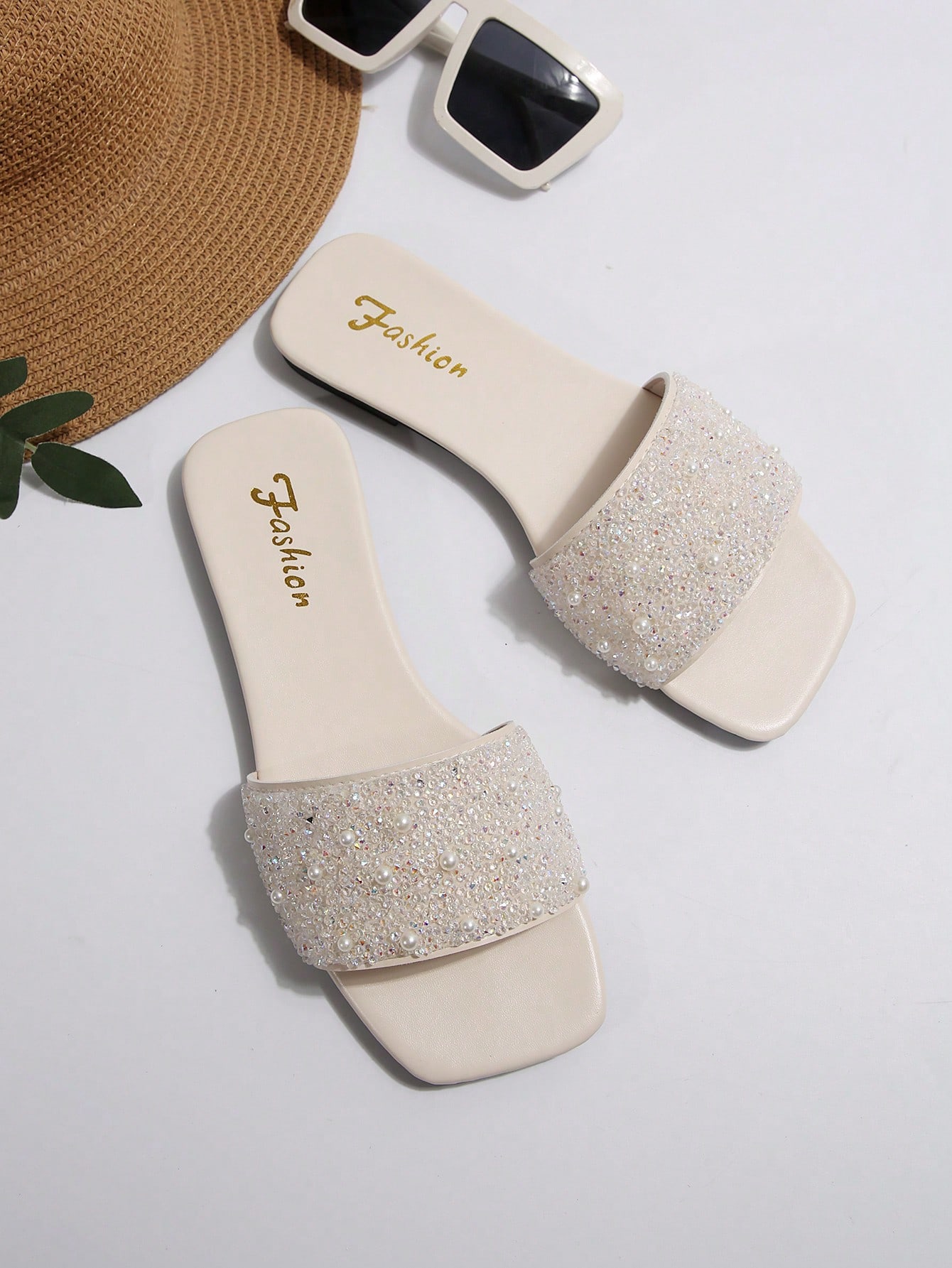 In White Women Flat Sandals