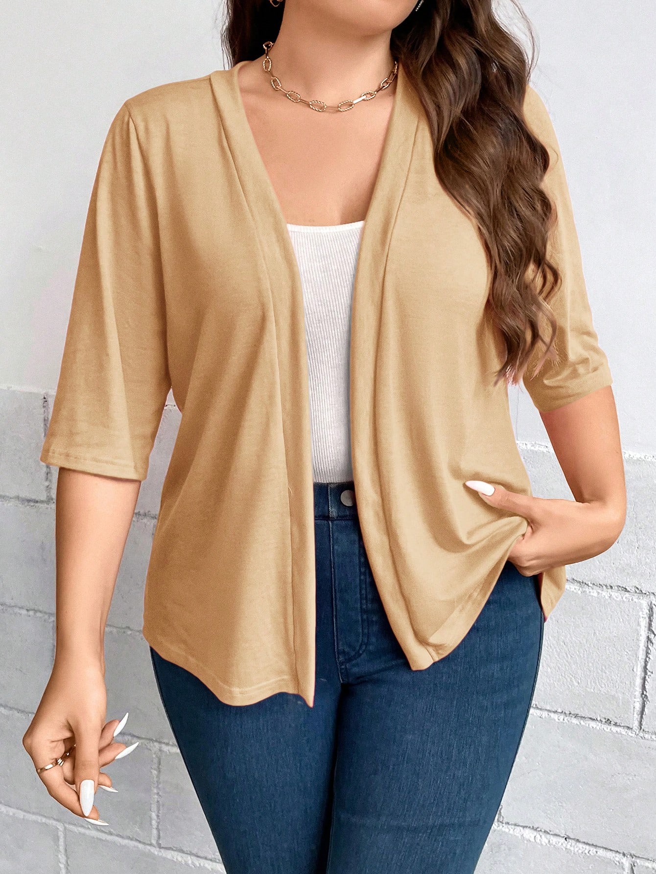 In Casual Plus Size Coats