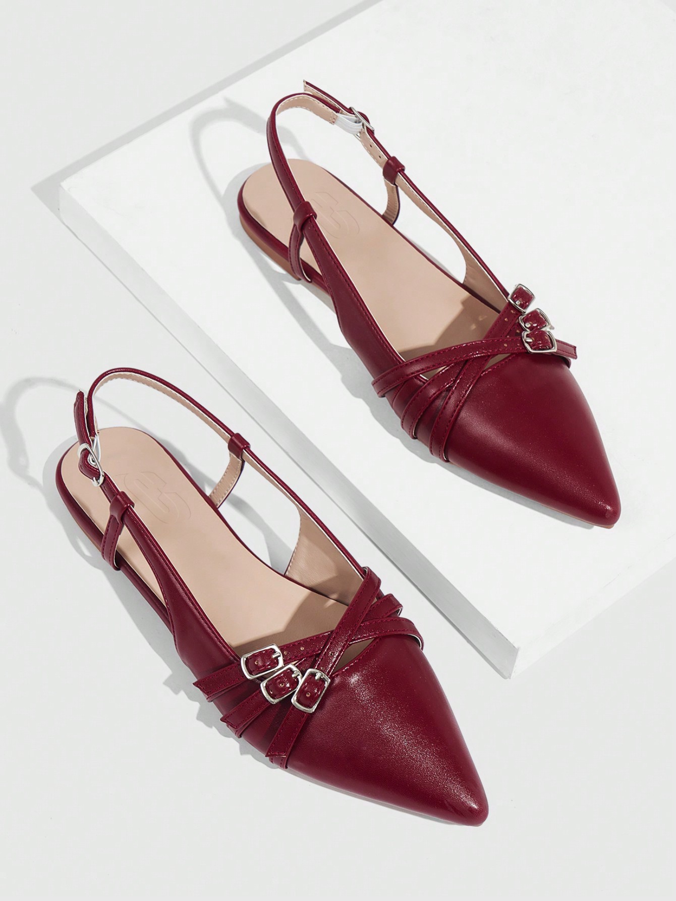 In Burgundy Women Shoes