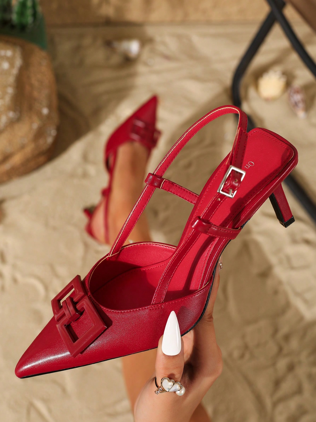 In Red Women Pumps