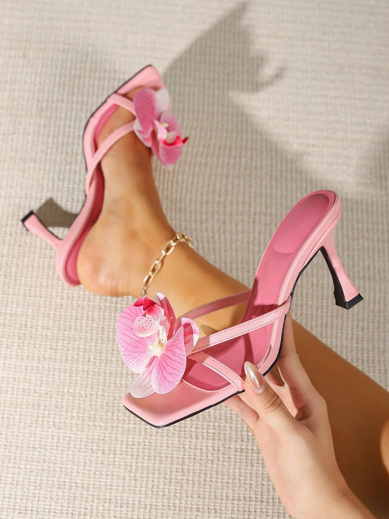 In Pink Women Heeled Sandals