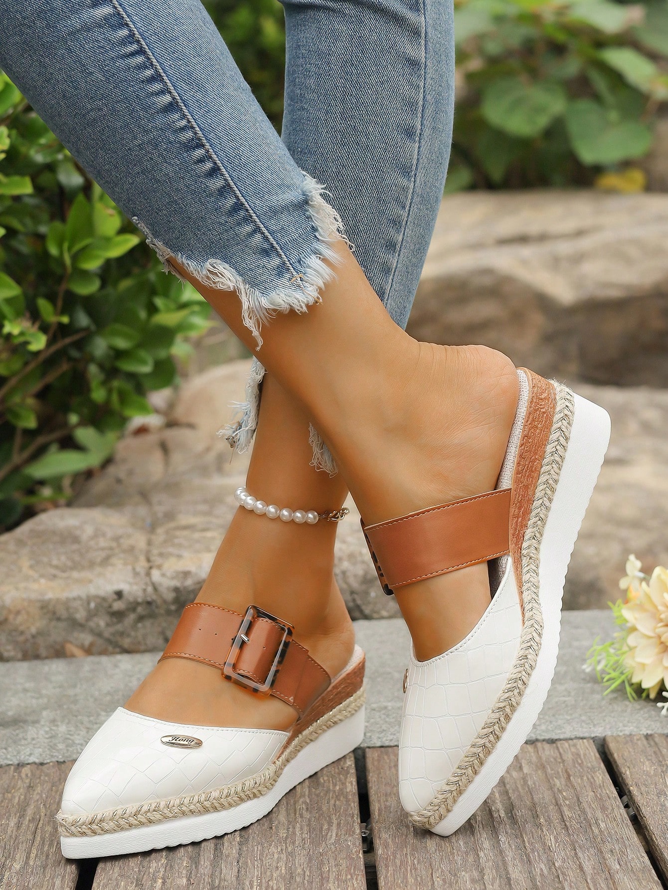 In Beige Women Wedges & Flatform