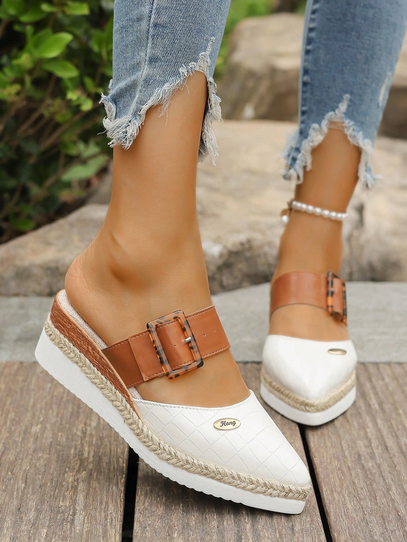 In Beige Women Wedges & Flatform