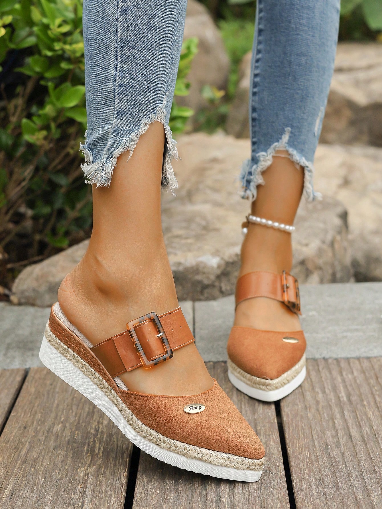 In Brown Women Wedges & Flatform