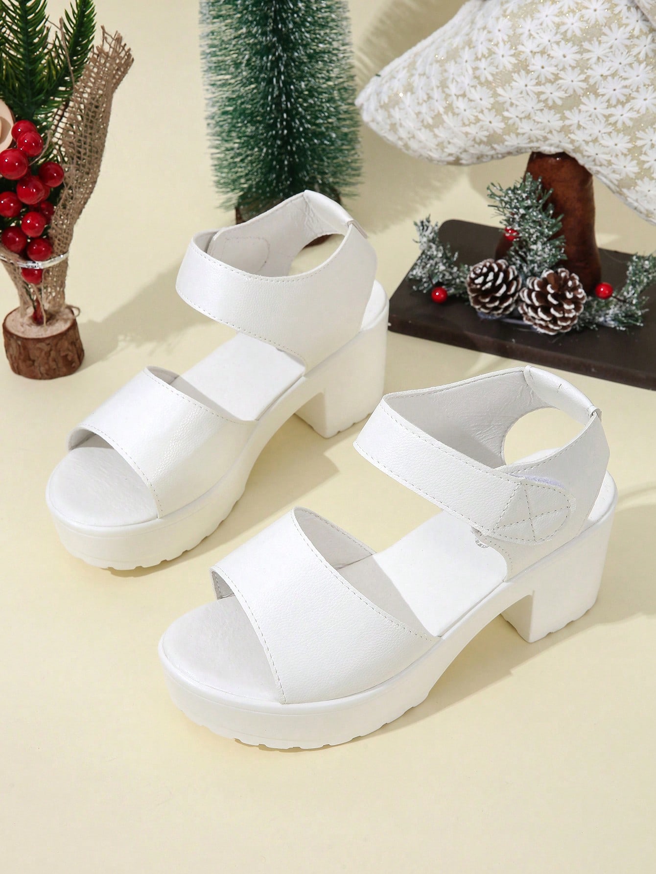 In Black and White Women Sandals