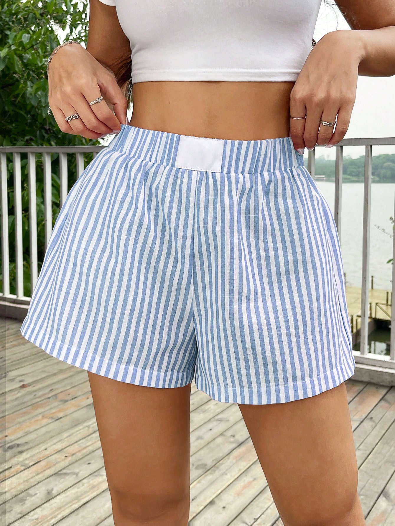 In Blue Women Shorts