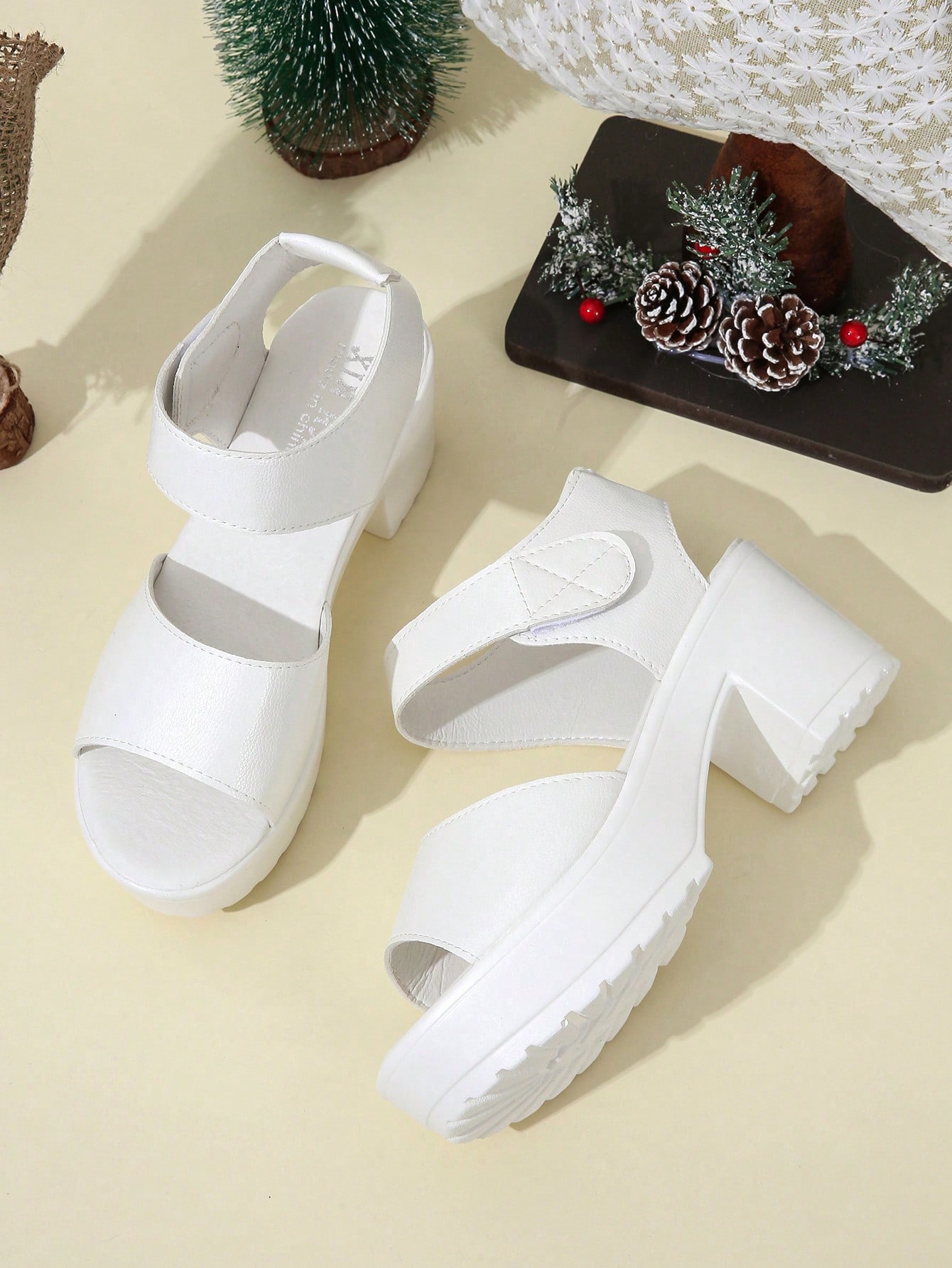 In Black and White Women Sandals