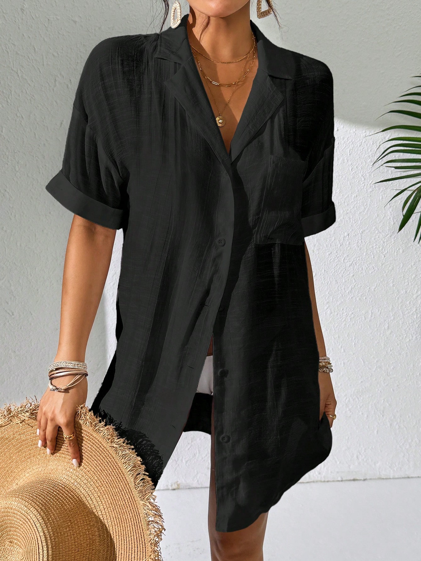 In Short Sleeve Women Kimonos