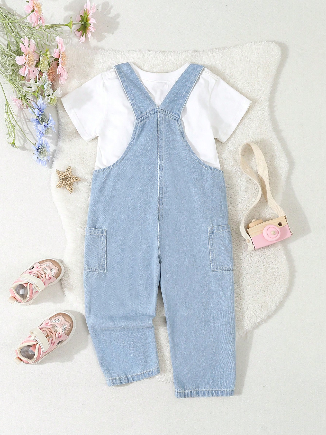 Young Girls Denim Overalls & Jumpsuits