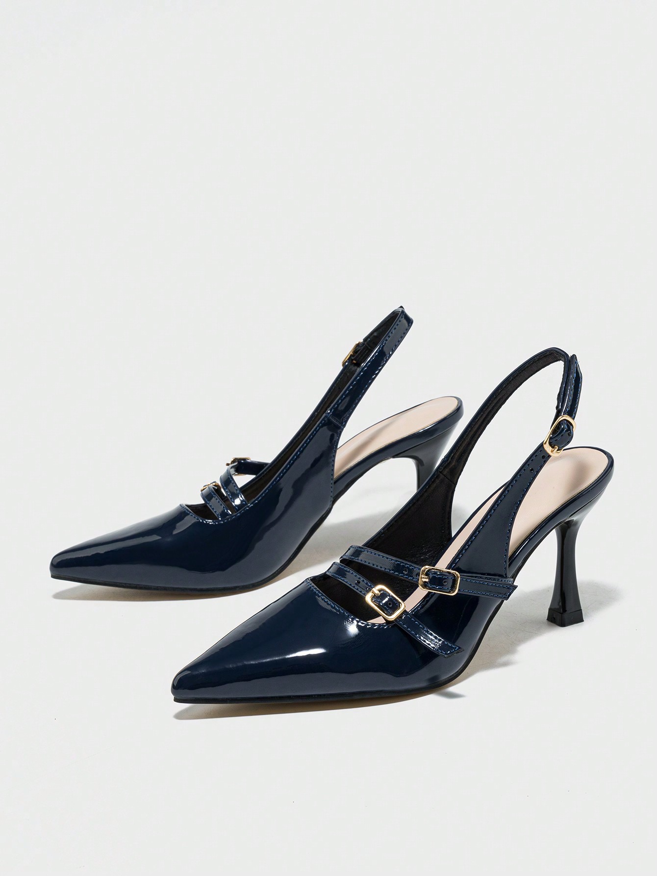 In Navy Blue Women Pumps