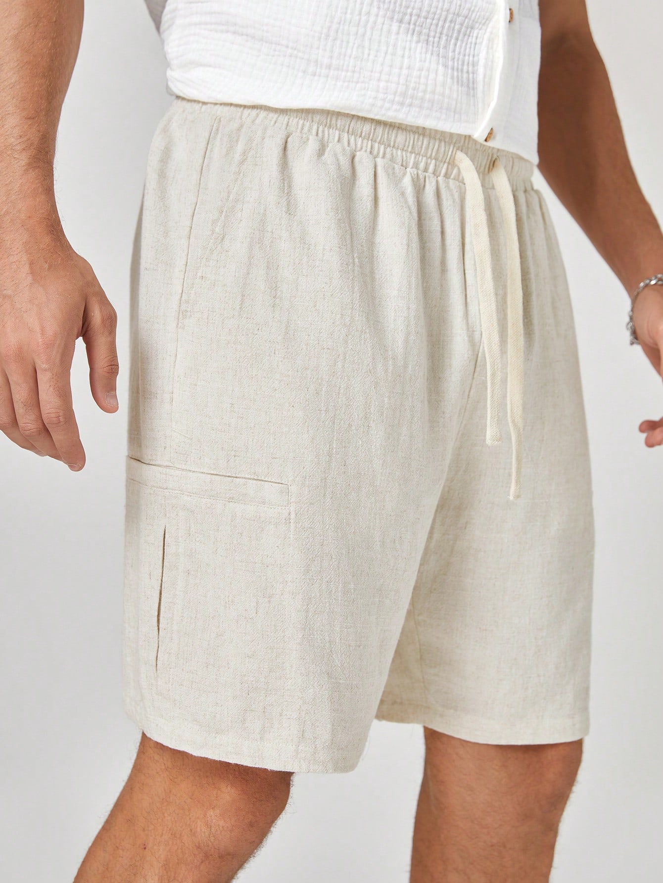 Men Linen Shorts