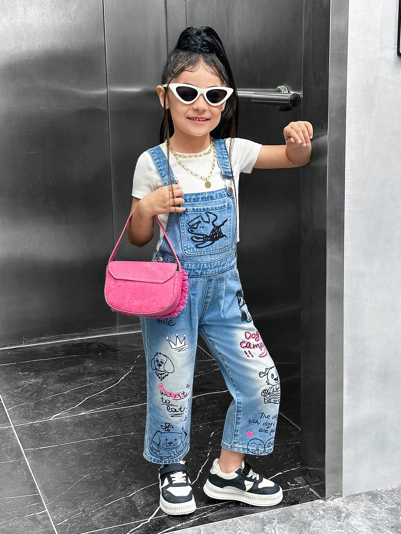 Young Girls Denim Overalls & Jumpsuits