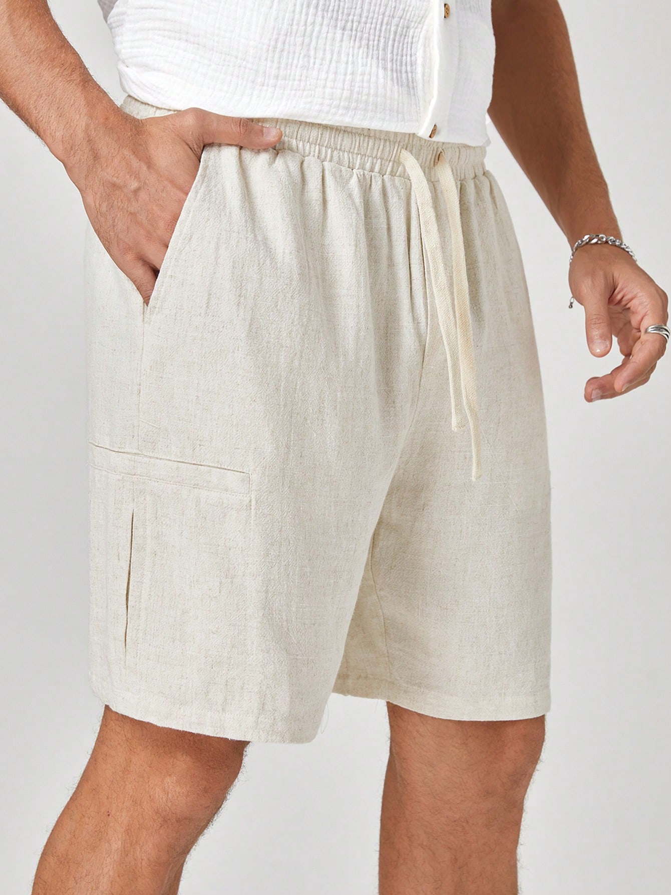 Men Linen Shorts