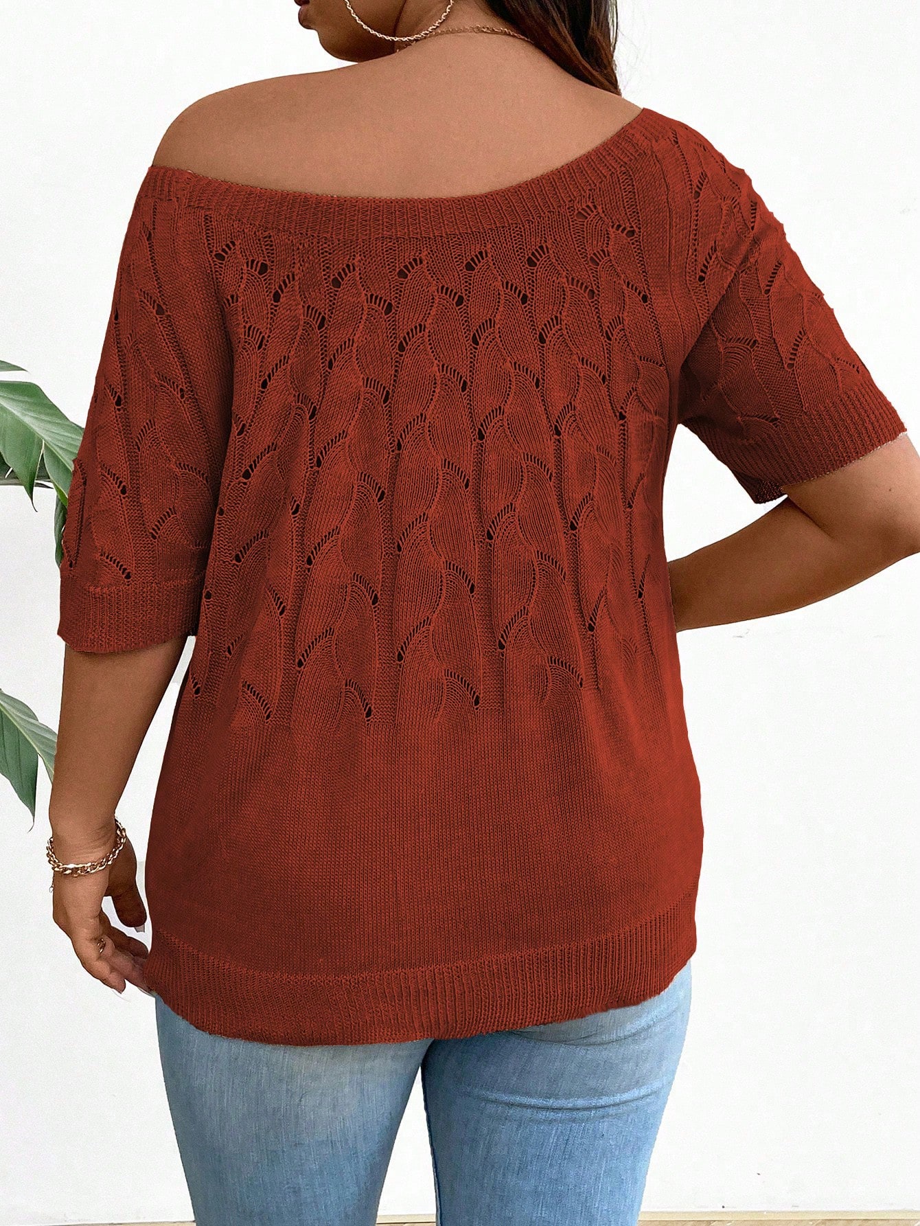 In Casual Plus Size Knit Tops