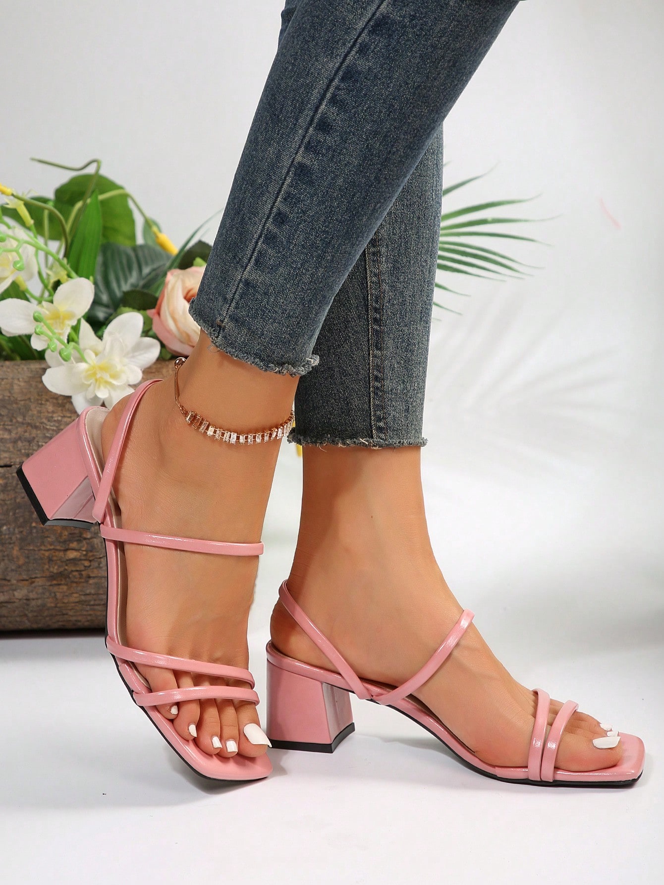 In Pink Women Heeled Sandals