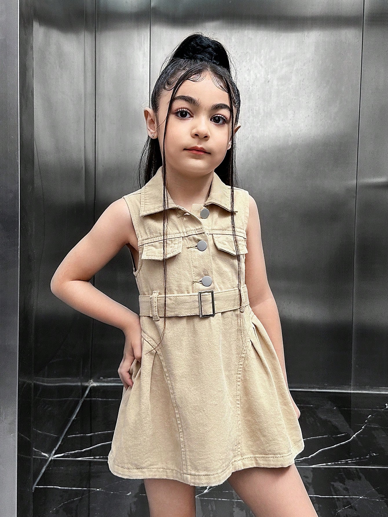 Young Girls Denim Dresses