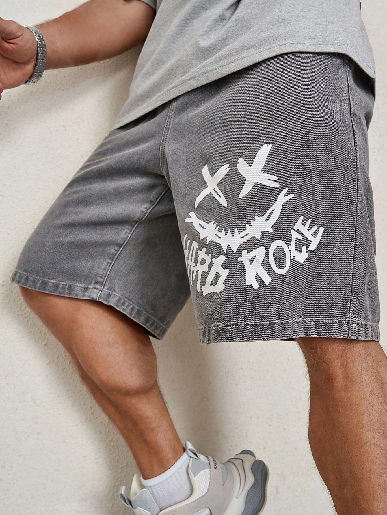 Men Plus Size Denim Shorts