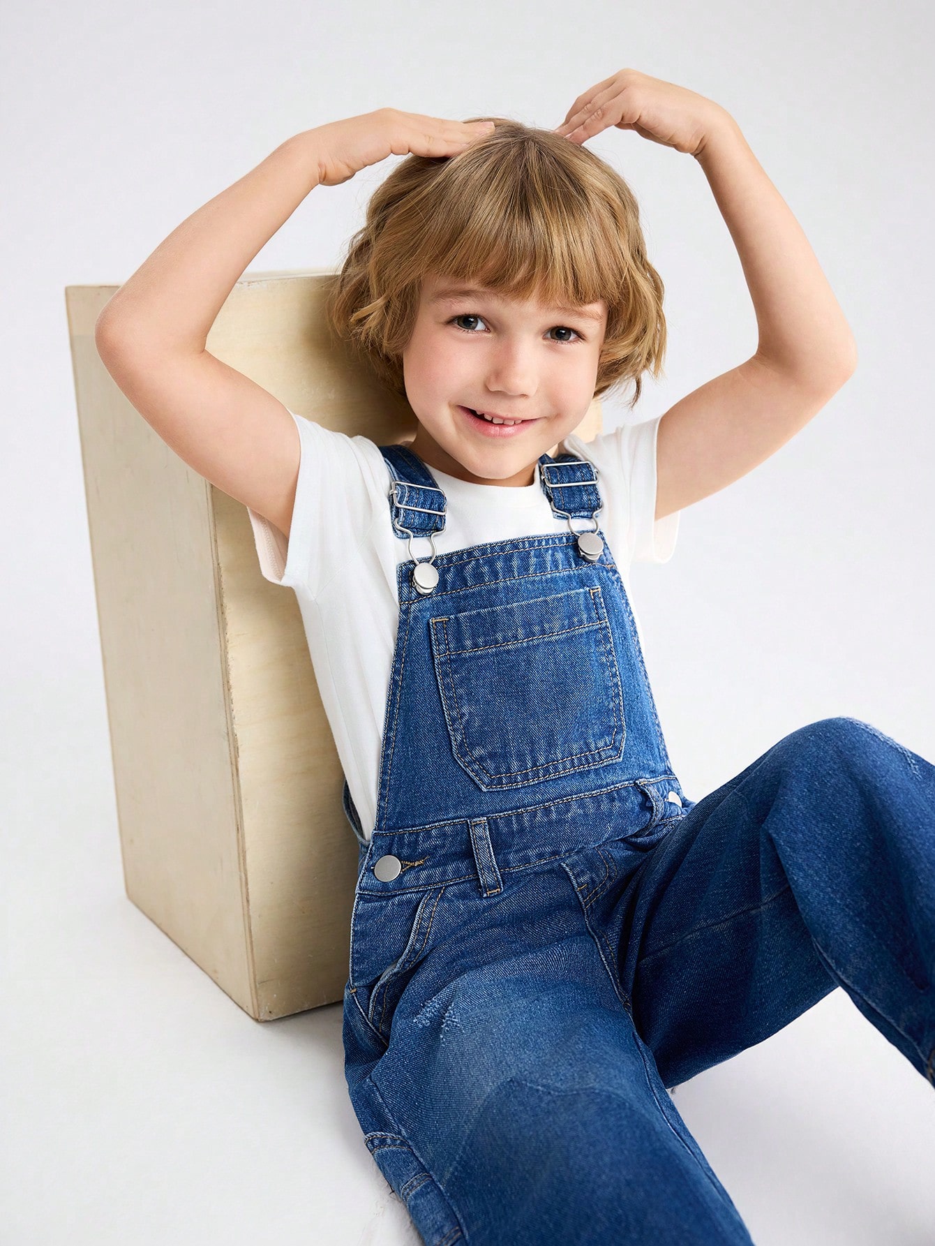 Young Boys Denim Overalls & Jumpsuits