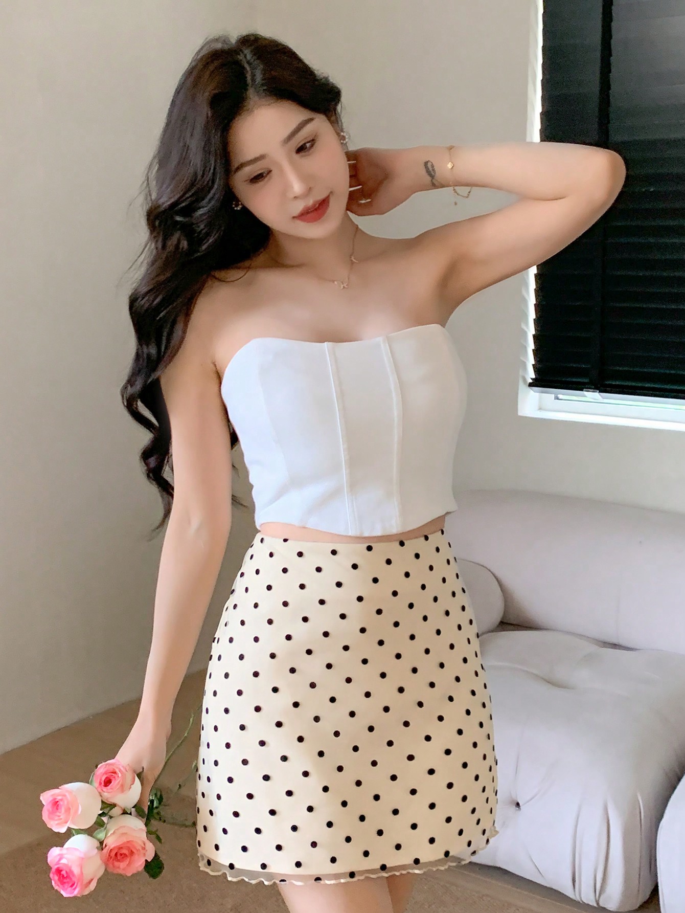 In Beige Women Skirts