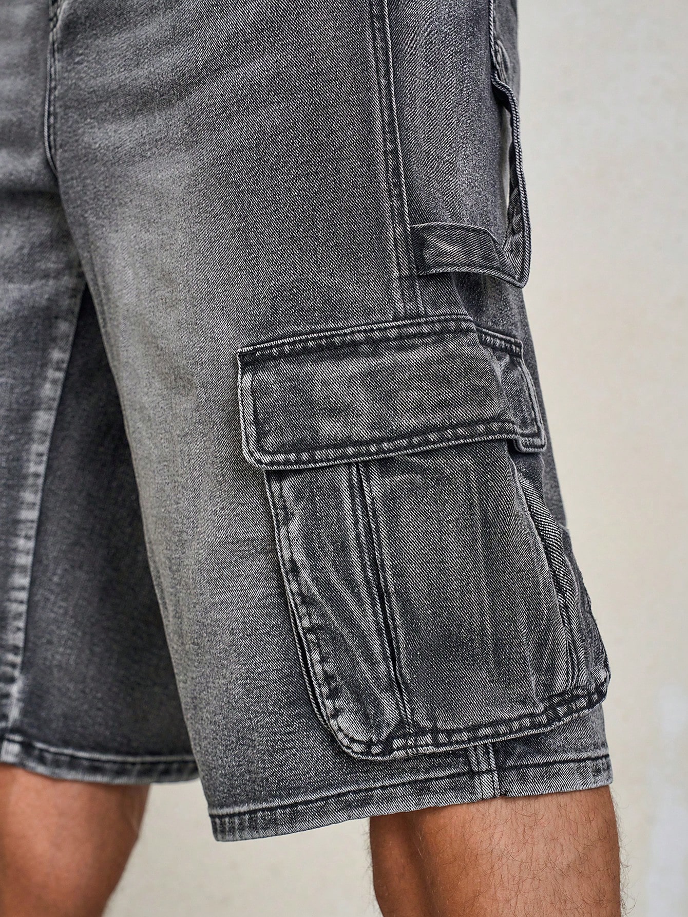 Men Plus Size Denim Shorts