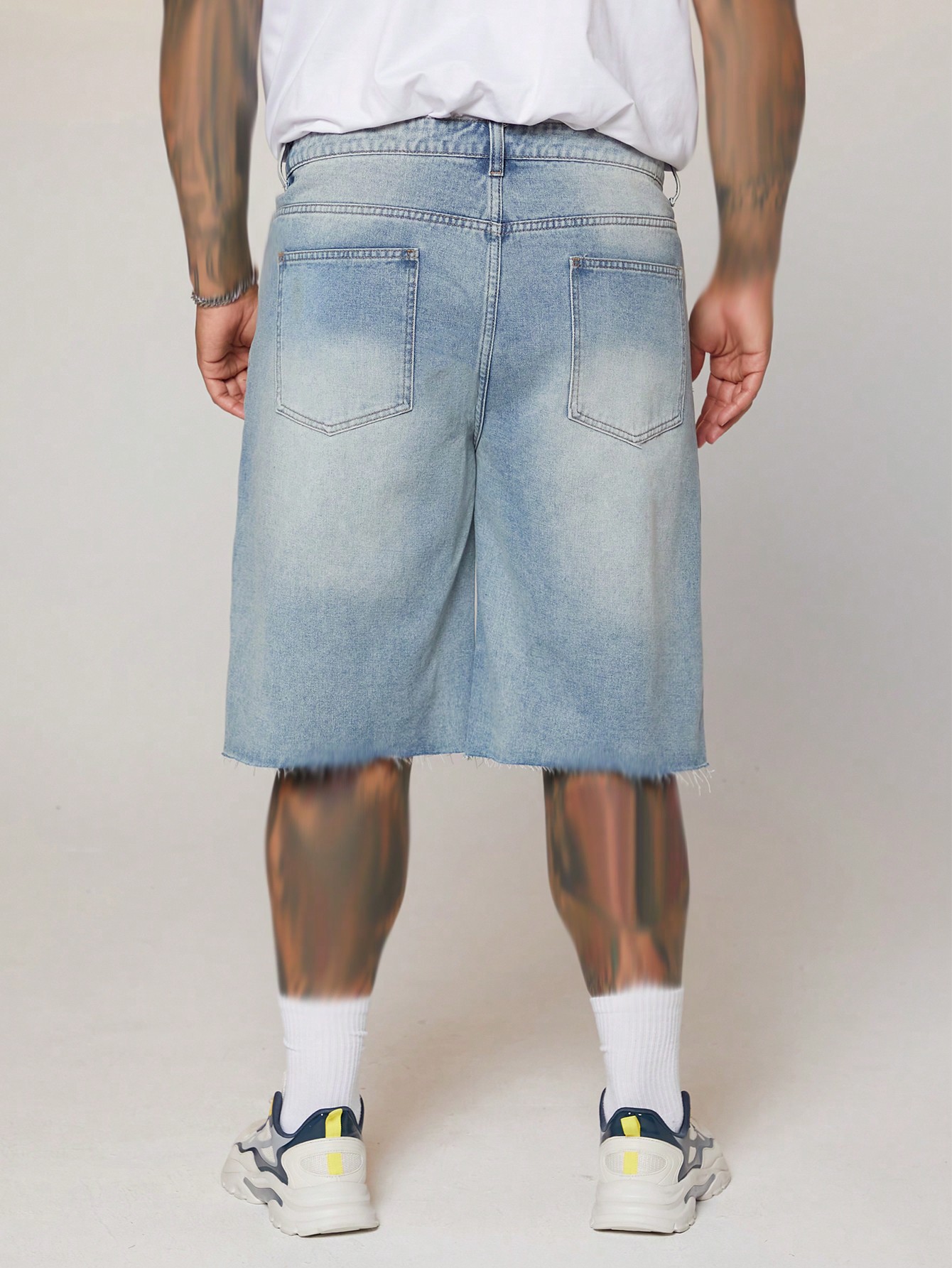 Men Plus Size Denim Shorts