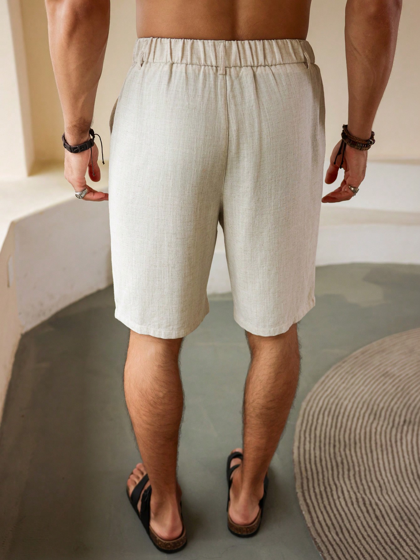 Men Linen Shorts